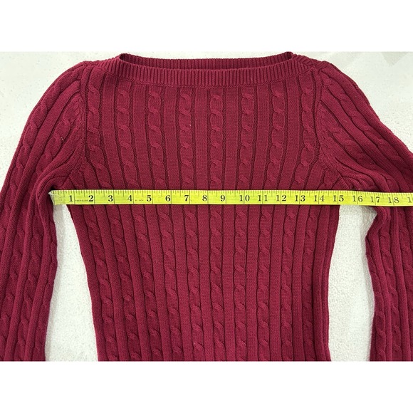 LRL Ralph Lauren Womens XXS Cable Knit Sweater Y2K Preppy Fall Heritage Classy - Picture 8 of 10